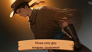 Moan Sexy Guy With Erotic Orgasm.