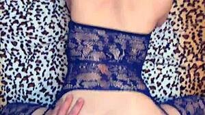 Pov opened her ass and holes in stockings