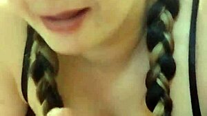 Pornnapplepie Deepthroats Sloppily In Sexy Glasses, Choking And Gagging On Her Knees