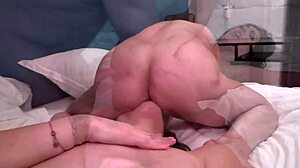 Gorgeous busty french brunette loves anal, she moans