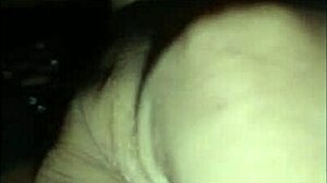 my wife in sexy lingerie gets cum inside her big tits