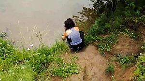 life style sex vlog with milf brunette on vacation