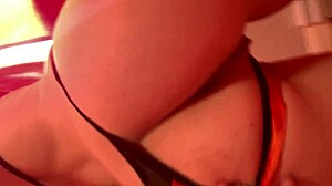 hot goth girl strips down in halloween outfit