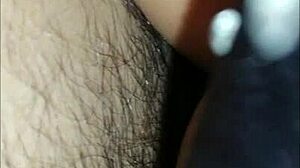 my wife in sexy lingerie gets cum inside her big tits