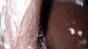 he masturbates with his big black dick in private