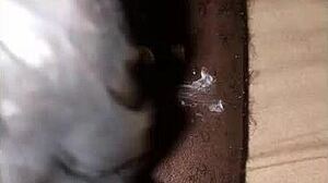 he masturbates with his big black dick in private