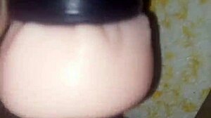 Can You Believe Two Toys Inserted at Once, Fucked Hard, Cum Flowing Freely?