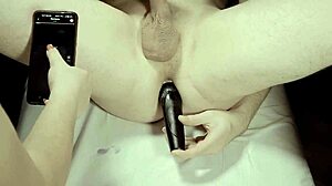 amateur couple intensely milks prostate with vibrator