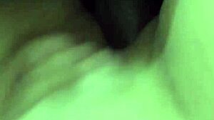 Amateur woman cums hard from cum in her ass during cuckold session