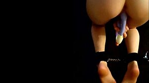 Bound Asian Teen's Tight Pussy Explored