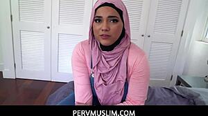 Pervmuslim offers big titted muslim virginity in hijab pov