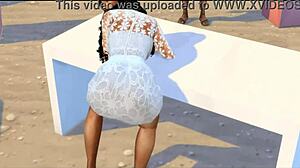 I love Summer Walker's big black ass in public outdoor fuck