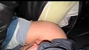 Excitement As I Fuck Horny Big-Assed Milf In Lingerie On Uber, Huge Tits Big Cock Cumshot!