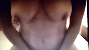Brunette amateur masturbating on bed with nipples and clit