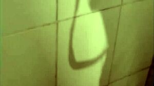 Is this redhead latina giving oral in the night club?