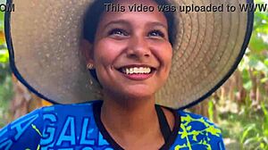 i'm so crazy for her, this campesina gets licked outdoors