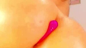 Latina Transsexual Turned Out Hard on Webcam!