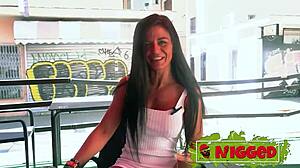 big anal for natali, this sexy spanish cougar had to try it for us -d, in rough lingerie action