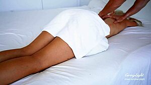 Step Mom Fully Serviced By Stepson Oil Massage Leads To Unprotected Creampie