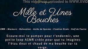 European French ASMR Featuring Dirty Talk And Blowjob Sounds