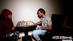 Kay Bangher bangs Abbi Vick with big black cock!