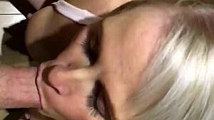 My girlfriend’s so good at sucking cock, damn!