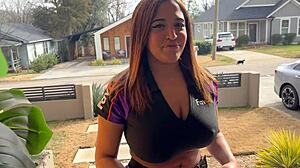 Hell Yeah! Big Boobed Delivery Slut Masters Hardcore Blowjob and Anal!