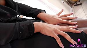 jenna foxx intensely fingers her huge milf pussy with dirty talk and clit play