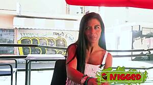 big anal for natali, this sexy spanish cougar had to try it for us -d, in rough lingerie action