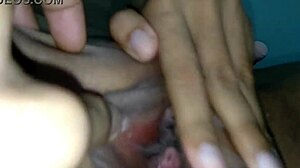 Playing with friend's wet and tight intimate area