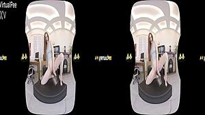 virtualpee - redhead participates in reality fetish activity