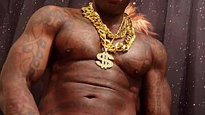 Worshipping that big black cock with hallelujah johnson 😍