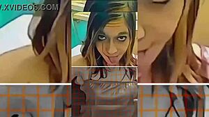 hot shemale rips clothes in bathroom 😏