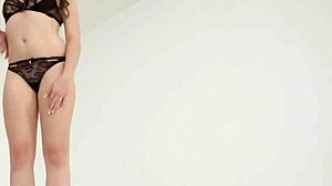 Lingerie slut rides cock hard!