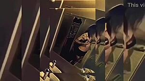 hot shemale rips clothes in bathroom 😏