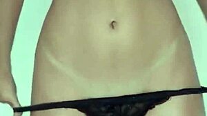 Petite Teen Undresses in Lingerie for a Friend