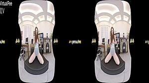 virtualpee - redhead participates in reality fetish activity