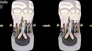 virtualpee - redhead participates in reality fetish activity