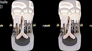 virtualpee - redhead participates in reality fetish activity