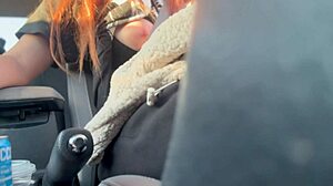 Wow, italian milf artemisia love flashes big tits while driving!