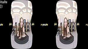 virtualpee - redhead participates in reality fetish activity