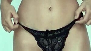 Petite Teen Undresses in Lingerie for a Friend