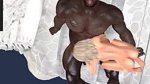 Huge Hunk Clinton Teaches Wife Big Black Dick Skills