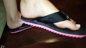 Luh Gives Intense Footjob