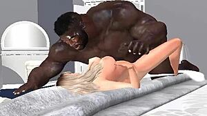 Huge Hunk Clinton Teaches Wife Big Black Dick Skills