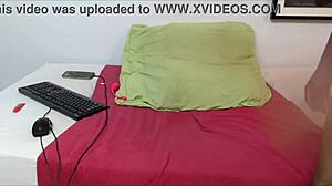 Teasing Those Big Pussy Lips On Curvy Ebony