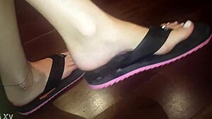 Luh Gives Intense Footjob