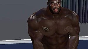 Huge Hunk Clinton Teaches Wife Big Black Dick Skills