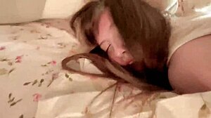 Handcuffs restrain girlfriend during rough hardcore sex leading to orgasm