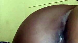 close up of wet tight black pussy